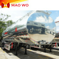 fuel transport stainless steel tanker trailer for sale